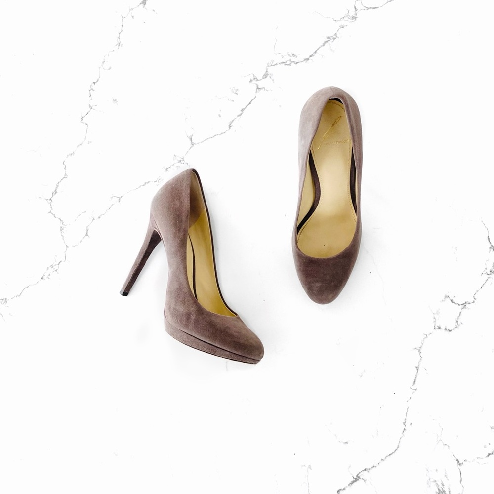 Brian Atwood Frederique Suede Pump - Picture 1 of 12